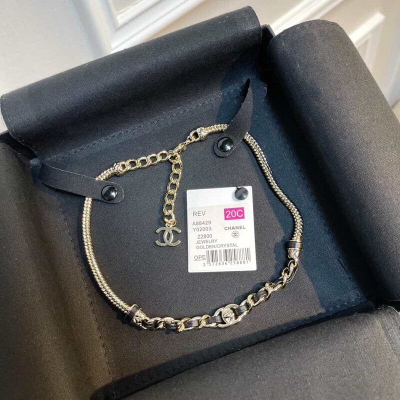CHANEL香奈儿双c牛皮绳手链项链 - Image 3