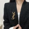 IMG_57320.jpg Saint Laurent圣罗兰金色YSL胸针