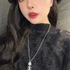 CHANEL香奈儿双c山茶花项链
