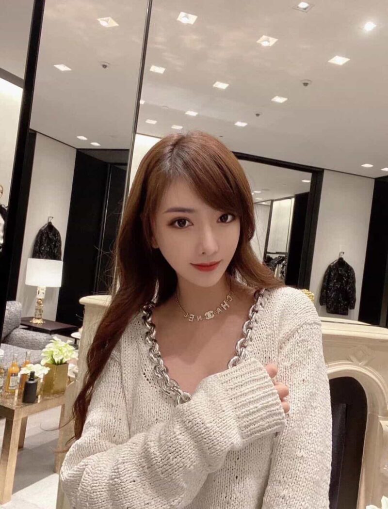 香奈儿字母CHANEL双c满钻项链 - Image 2