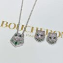 ☀ BOUCHERON/宝诗龙满钻龙猫项链 耳钉 ☀