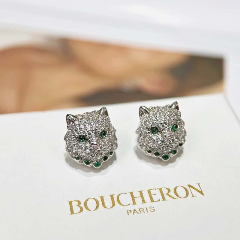 ☀ BOUCHERON/宝诗龙满钻龙猫项链 耳钉 ☀ - Image 21