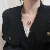 IMG_59620.jpg ☀ BOUCHERON/宝诗龙满钻龙猫项链 耳钉 ☀