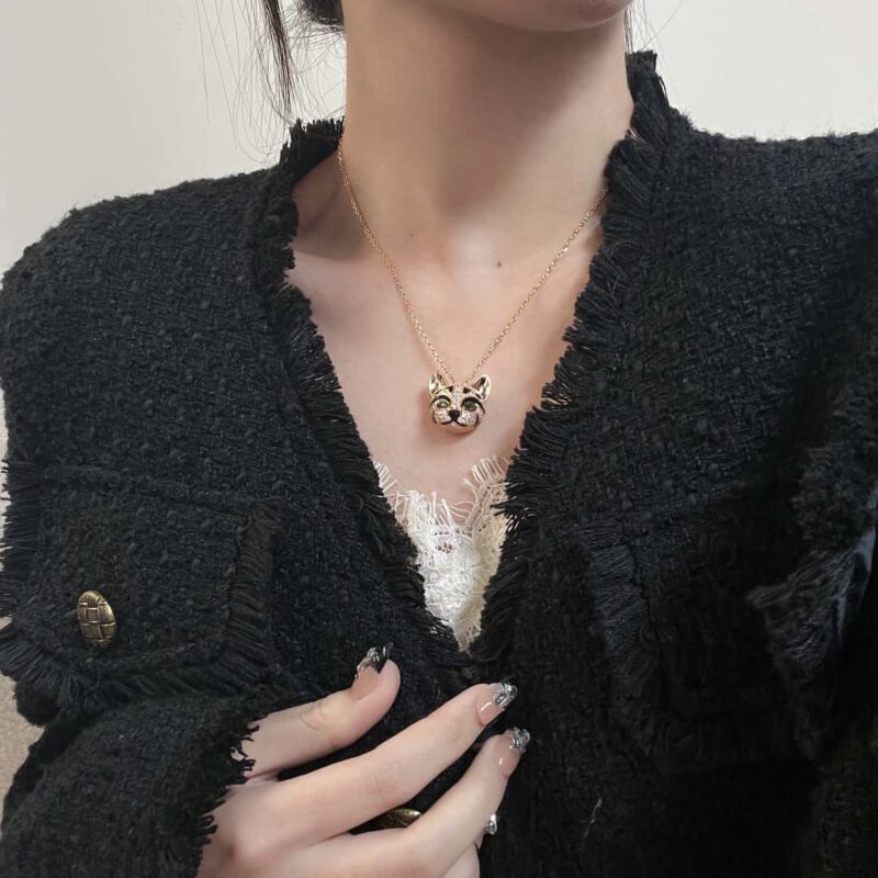 ☀ BOUCHERON/宝诗龙满钻龙猫项链 耳钉 ☀ - Image 7