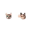 ☀ BOUCHERON/宝诗龙满钻龙猫项链 耳钉 ☀