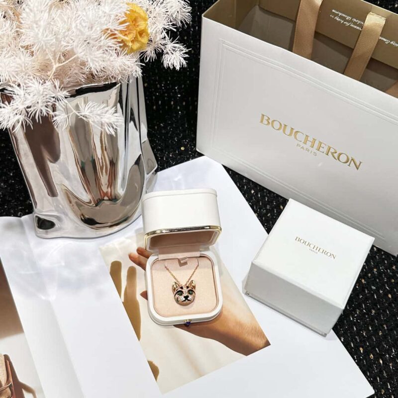 ☀ BOUCHERON/宝诗龙满钻龙猫项链 耳钉 ☀ - Image 11