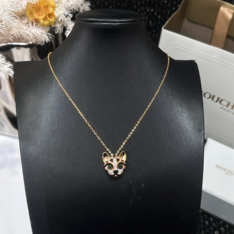 ☀ BOUCHERON/宝诗龙满钻龙猫项链 耳钉 ☀ - Image 13