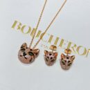 ☀ BOUCHERON/宝诗龙满钻龙猫项链 耳钉 ☀