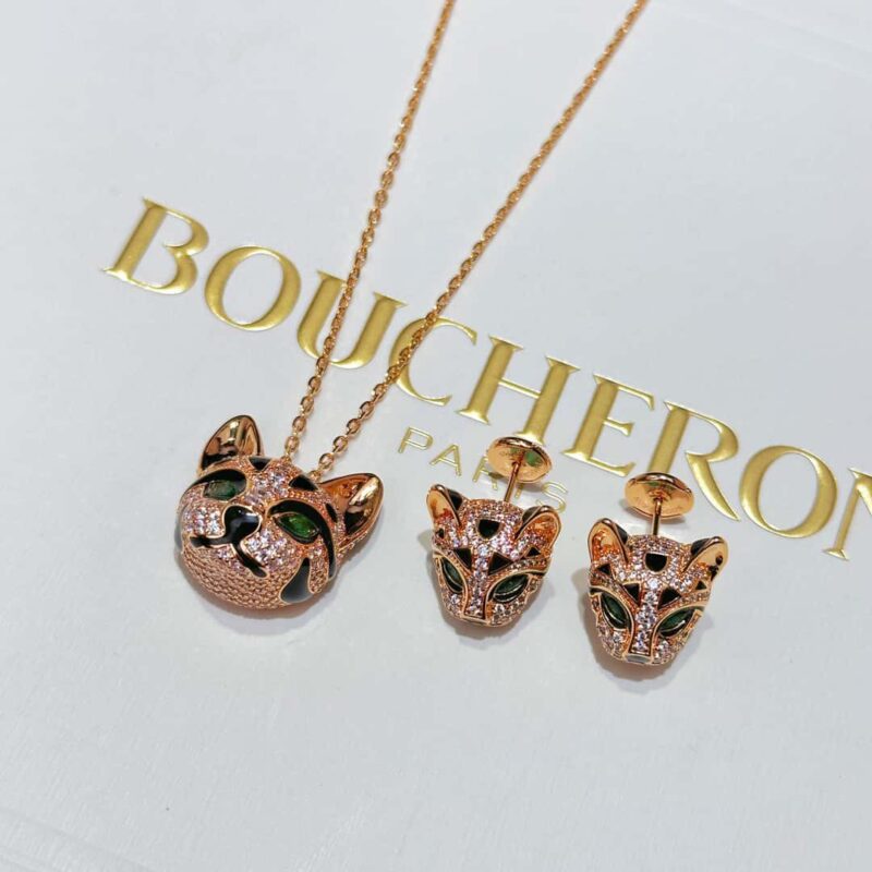 ☀ BOUCHERON/宝诗龙满钻龙猫项链 耳钉 ☀ - Image 18