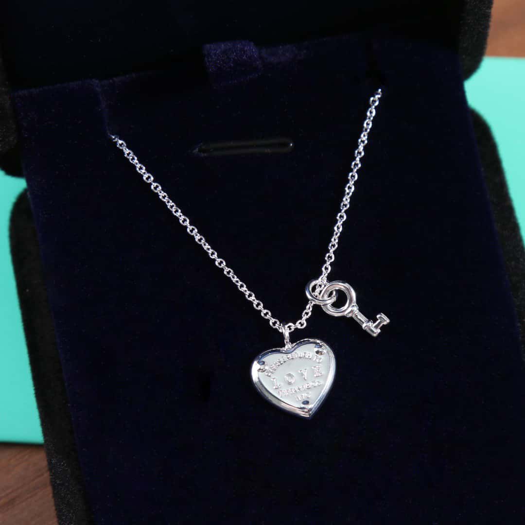 TIFFANY&Co.蒂芙尼Return to Tiffany ™ 系列 Love Heart Tag钥匙桃心爱心项链