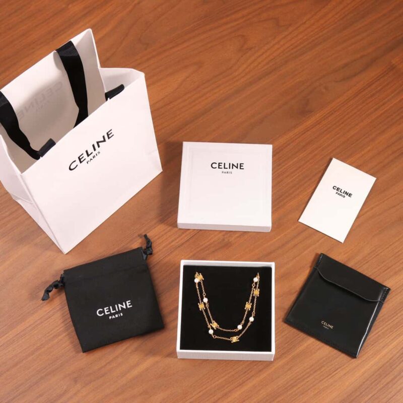 Celine瑟琳双层凯旋门珍珠项链 - Image 3