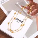 Celine瑟琳双层凯旋门珍珠项链