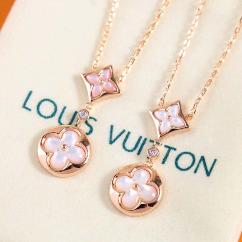 Q94355 ☀Louis Vuitton 路易威登LV COLOR BLOSSOM 菱形贝壳项链 - Image 2