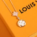 Q94355 ☀Louis Vuitton 路易威登LV COLOR BLOSSOM 菱形贝壳项链