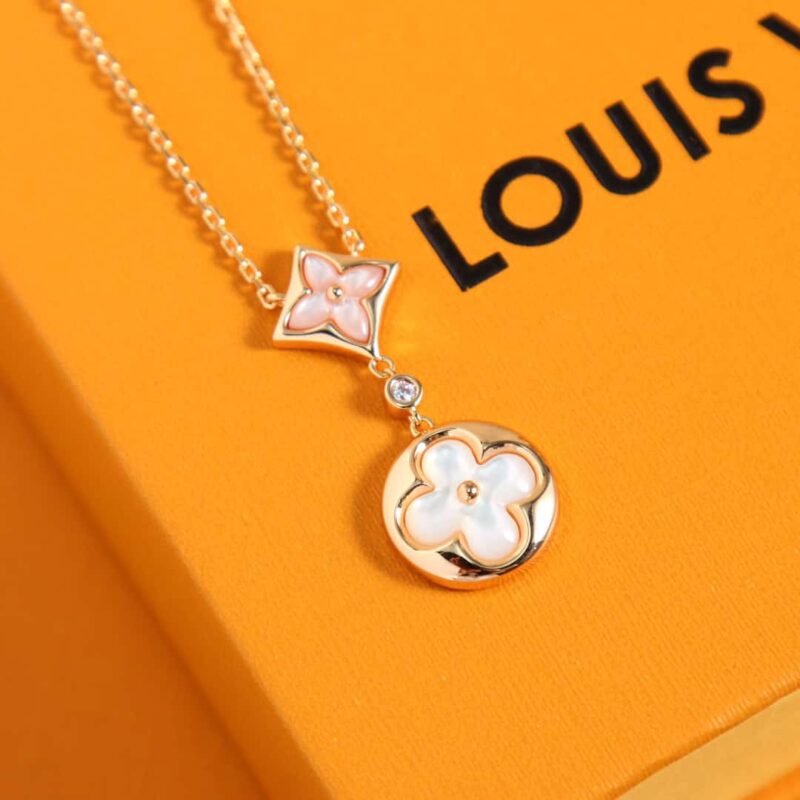 Q94355 ☀Louis Vuitton 路易威登LV COLOR BLOSSOM 菱形贝壳项链 - Image 8