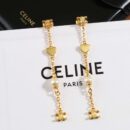☀️☑️ Celine瑟琳凯旋门桃心爱心珍珠耳钉耳环