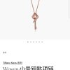 ☑️TIFFANY&Co. Woven半钻钥匙项链