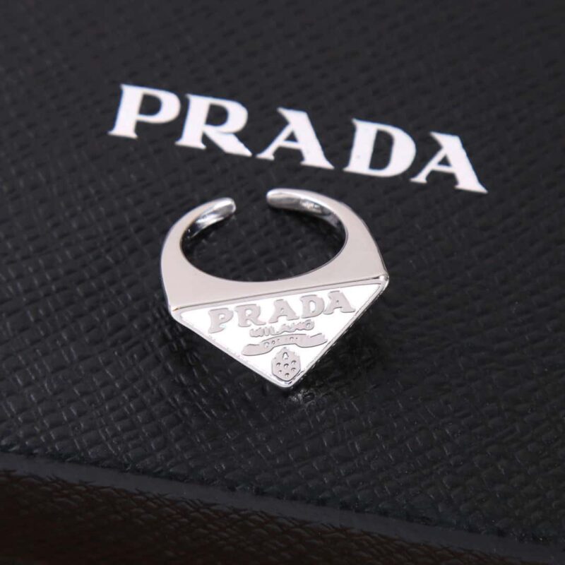 ☀️PRADA 普拉达三角标 开口戒指 ☀️ - Image 13