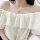 尚美巴黎 Jeux de Liens Harmony 缘系•一生系列圆 •缘 红玉髓 白贝母项链