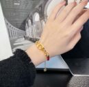 【款式】DIOR迪奥金色CD LOCK红绳手链手绳