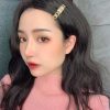 20CHANEL香奈儿金色字母发夹发卡
