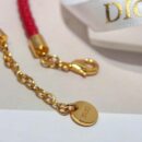 【款式】DIOR迪奥金色CD LOCK红绳手链手绳