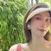 MIU MIU缪缪镂空银色光面耳钉耳环