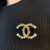 CHANEL香奈儿双c方钻胸针