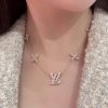 M01480 ☀Louis Vuitton 路易威登LV ICONIC TRESOR满钻粉钻项链 ☀