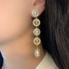 20CHANEL香奈儿珍珠双c耳钉耳环
