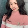 20CHANEL香奈儿双c粉珍珠胸针
