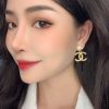 CHANEL香奈儿双c珍珠耳钉耳环