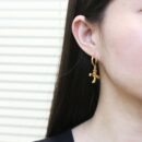☀ FENDI芬迪蝴蝶结耳钉耳环 ☀