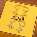 ☀ FENDI芬迪蝴蝶结耳钉耳环 ☀