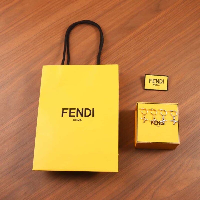 ☀ FENDI芬迪蝴蝶结耳钉耳环 ☀ - Image 11