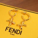 ☀ FENDI芬迪蝴蝶结耳钉耳环 ☀