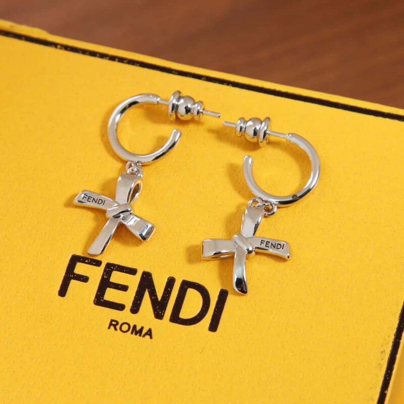 ☀ FENDI芬迪蝴蝶结耳钉耳环 ☀ - Image 16