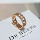 ☑️戴比尔斯 De Beers满钻镂空戒指