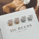 ☑️戴比尔斯 De Beers迷你lotus 莲花耳钉耳环