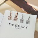 ☑️戴比尔斯 De Beers迷你lotus 莲花耳钉耳环