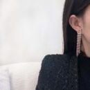 ☀Gucci古驰G字母满钻流苏耳钉耳环 ☀