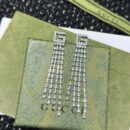 ☀Gucci古驰G字母满钻流苏耳钉耳环 ☀