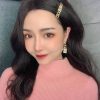 20CHANEL香奈儿金色字母发夹发卡