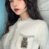 CHANEL香奈儿双c彩色珍珠香水瓶胸针
