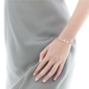 光面 ☀️Tiffany&co 蒂芙尼 经典款T字系列 光面银色玫瑰金双T手镯 ☀️