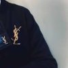 YSL / SLP  YSL字母logo 金色徽标胸针