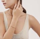 带钻 ☀️Tiffany&co 蒂芙尼 经典款T字系列 带钻银色玫瑰金双T手镯 ☀️