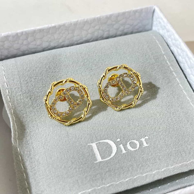 DIOR迪奥CD满钻耳钉