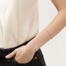 带钻 ☀️Tiffany&co 蒂芙尼 经典款T字系列 带钻银色玫瑰金双T手镯 ☀️
