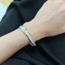 HERMES爱马仕TEA FOR TWO BANGLE兔子手镯